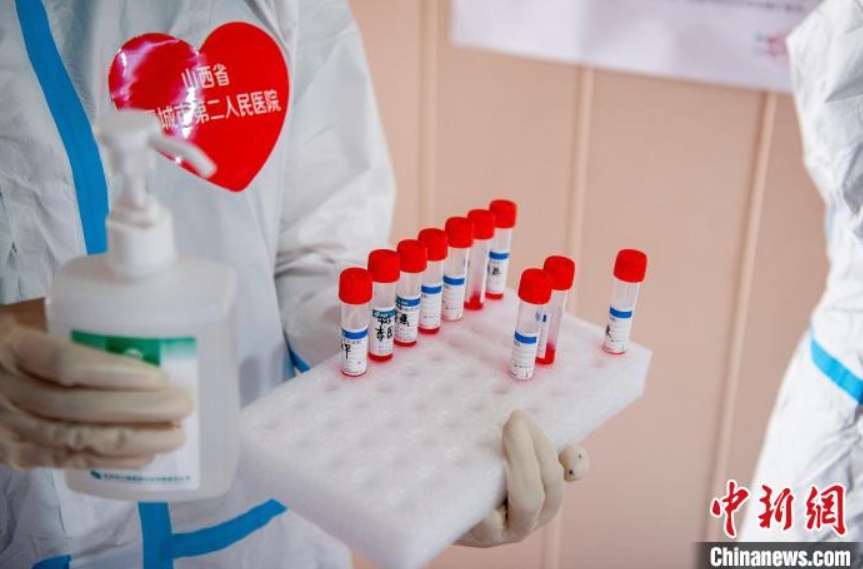 山西晉城病院の「健康コードイエローゾーン」　山西省