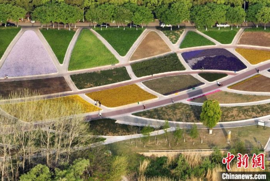 花々が咲き誇りメルヘンチックな景色広がる南京中國緑化博覧園　江蘇省