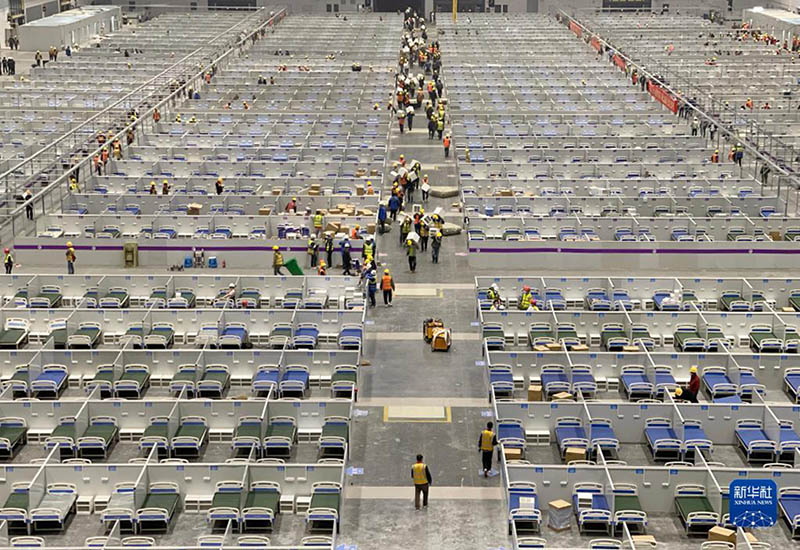 上海國(guó)家エキシビションセンターの「方艙醫(yī)院」が9日から引き渡し