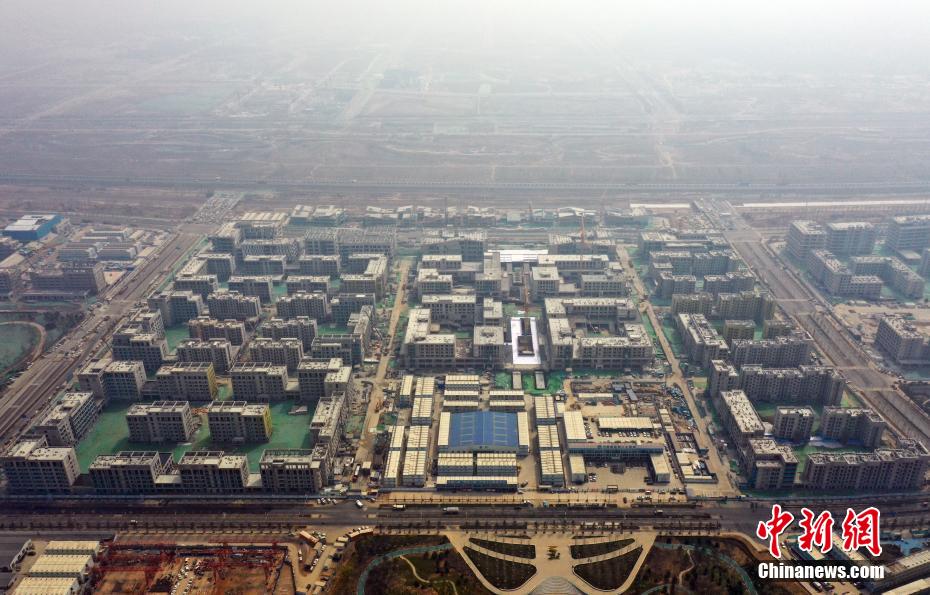 上空から撮影した「未來(lái)都市」雄安新區(qū)