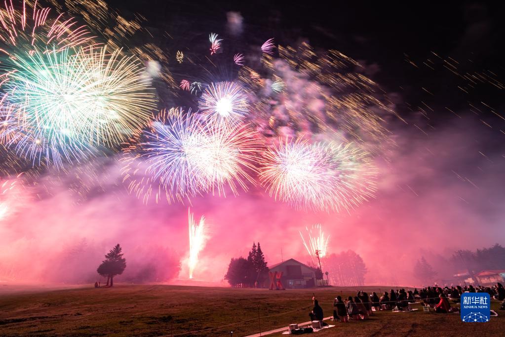 「絶景花火」を堪能！日本の山梨県で行われた花火大會(huì)