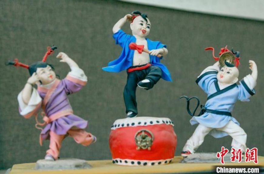 活き活きとした表情が特徴の甘粛省楡中の古典麺塑