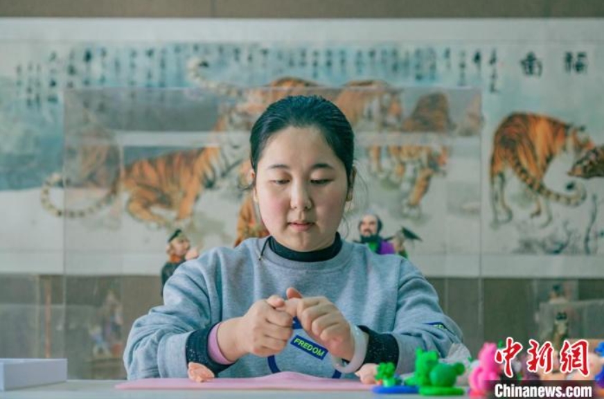 活き活きとした表情が特徴の甘粛省楡中の古典麺塑