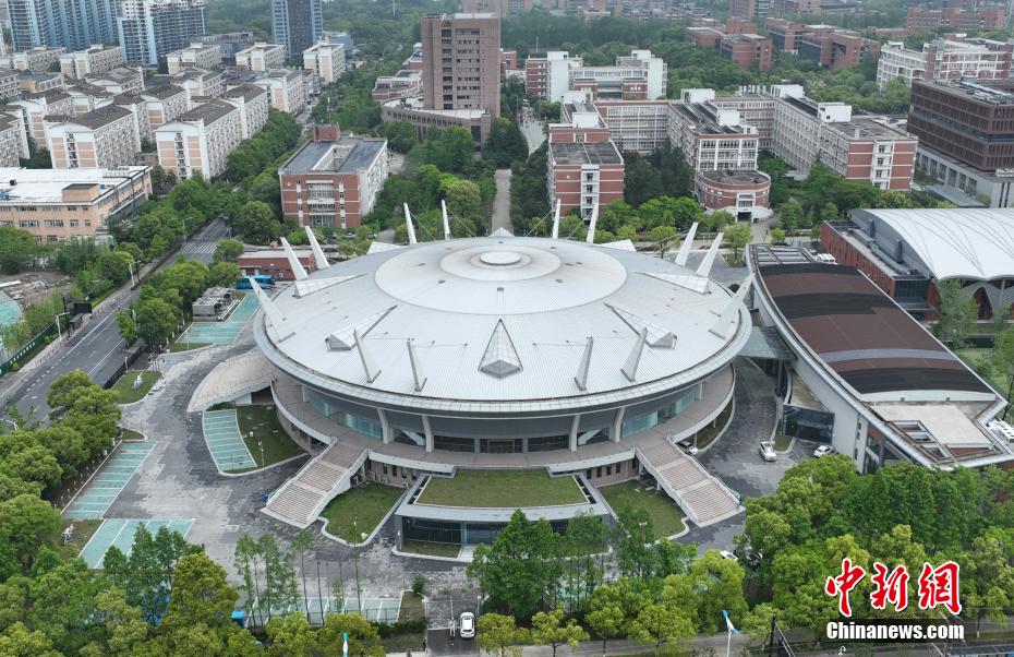 まるでUFO！上空から撮影した2022年杭州アジア競(jìng)技大會(huì)フェンシング會(huì)場(chǎng)