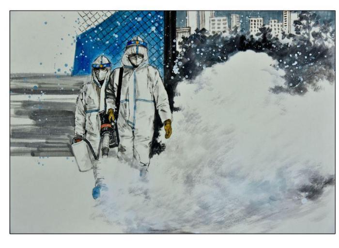 新型コロナとの闘いを感動(dòng)的に描き出す大通県の各種アーティスト　青海省