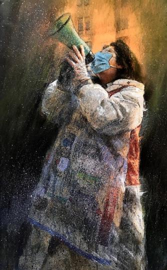 新型コロナとの闘いを感動的に描き出す大通県の各種アーティスト　青海省