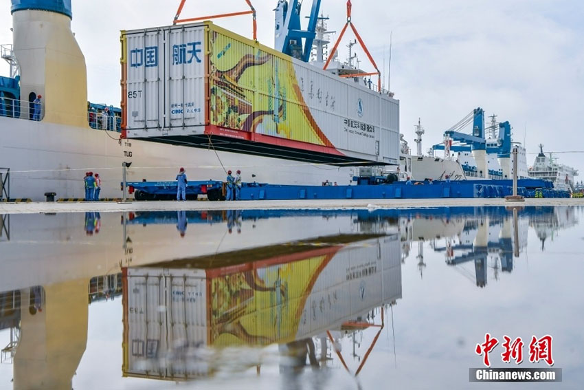 「長(zhǎng)征5號(hào)B遙3」が発射場(chǎng)に到著、実験モジュール「問(wèn)天」を打ち上げへ