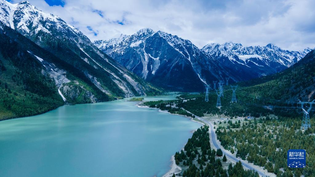 5月30日に撮影された然烏湖の様子（ドローンによる撮影?陳尚才）。