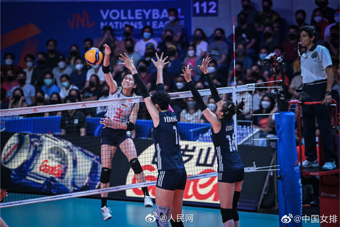 2022年ネーションズリーグ女子バレー　日本が中國(guó)下す