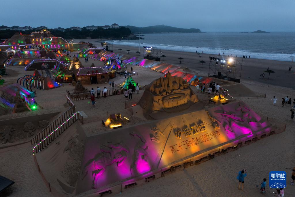 江蘇省舟山で「國際砂の彫刻フェスティバル」が開幕