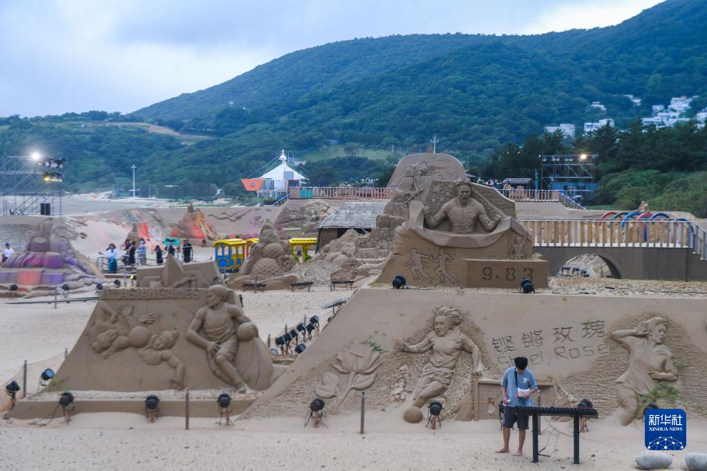 江蘇省舟山で「國(guó)際砂の彫刻フェスティバル」が開(kāi)幕