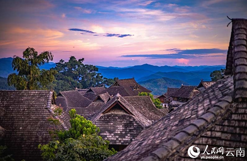 美しい景色が広がる「千年布朗古寨」（撮影?蔡樹菁）。