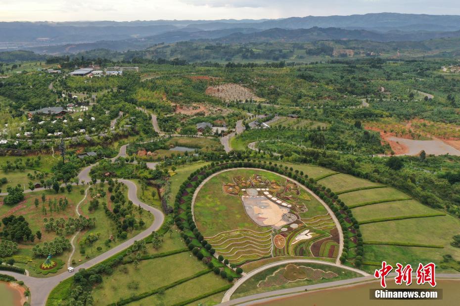 7月27日、上空から撮影した太平湖森林小鎮(zhèn)（ドローンによる撮影?劉冉陽）。
