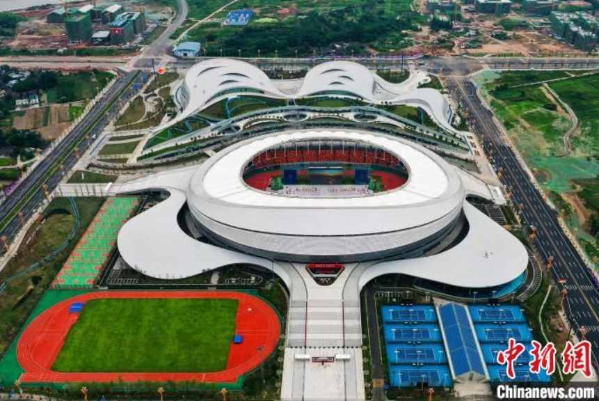 新しく建設(shè)されたオリンピックスポーツセンター　四川省楽山