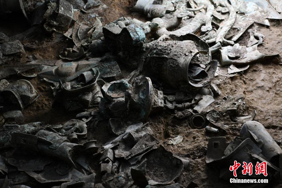 三星堆遺跡?祭祀坑の発掘作業(yè)が最終局面に　四川省