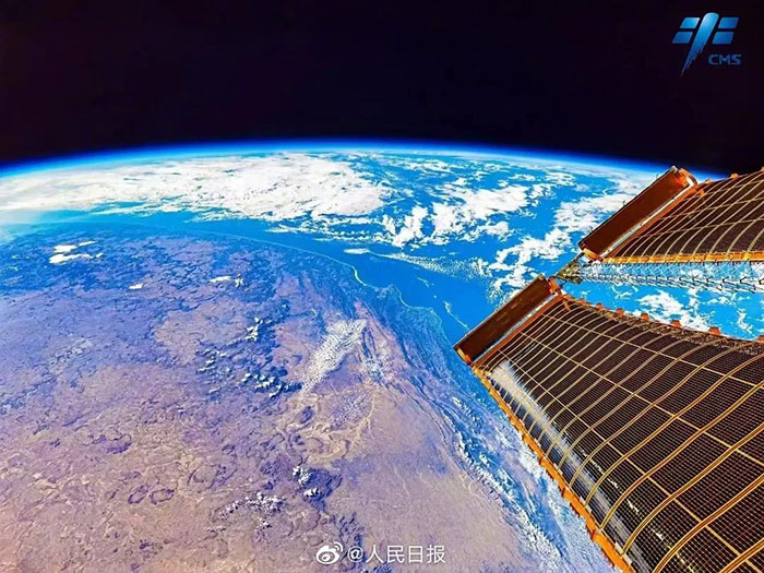 中國の宇宙飛行士がカメラに収めた壯麗な地球の姿