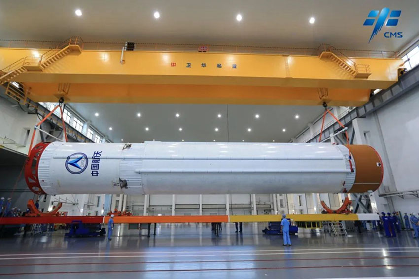 「長征5號B遙4」ロケットが打ち上げ場に到著、実験モジュール「夢天」を打ち上げへ