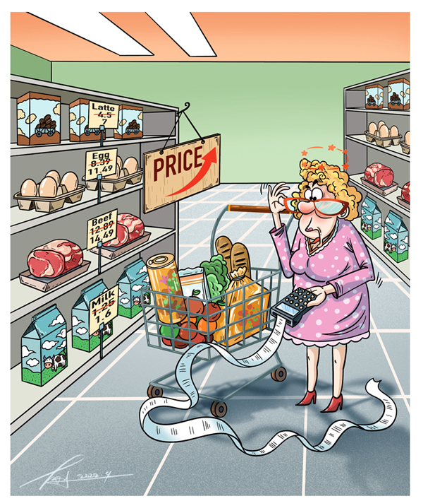 【イラストで読み解く】高止まりするインフレ率、米國民にのしかかる圧力