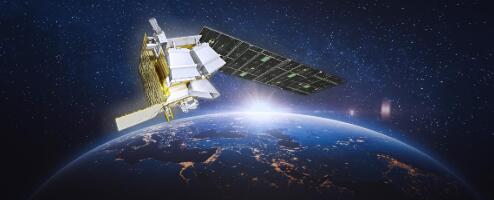 中國の「持続可能な開発科學(xué)衛(wèi)星1號」のイメージ図。