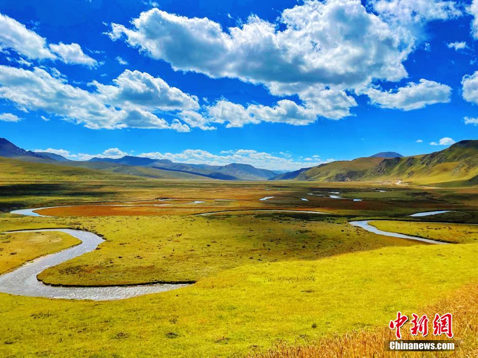 河曲草原（撮影?韓麗）。