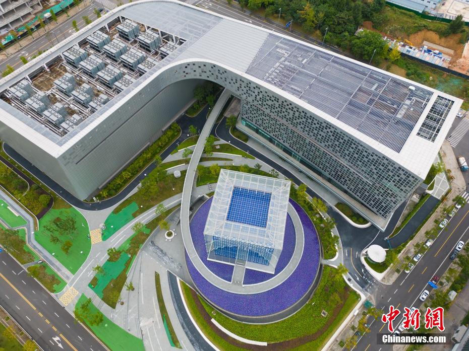 上空から撮影した國家スパコン成都センター　四川省