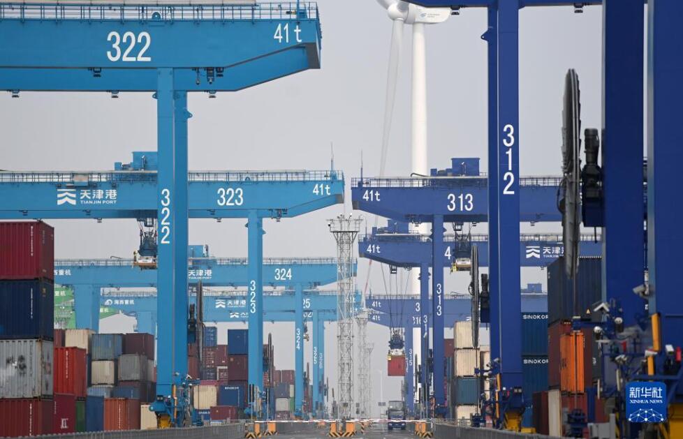 天津港「スマートゼロ炭素」埠頭、貨物取扱量が100萬TEUを突破