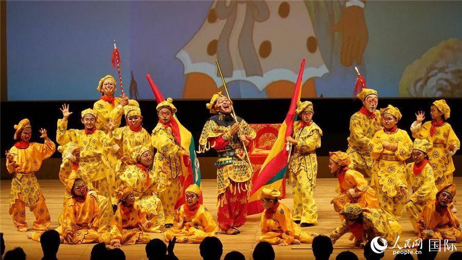 「2022東京國際映畫祭?中國映畫週間ゴールドクレイン賞授賞式」オープニング演目の「孫悟空」（10月25日撮影?呉穎）。