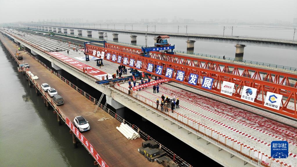 青蘭高速道路に海峽橫斷レーン8車線が新たに追加　山東省青島