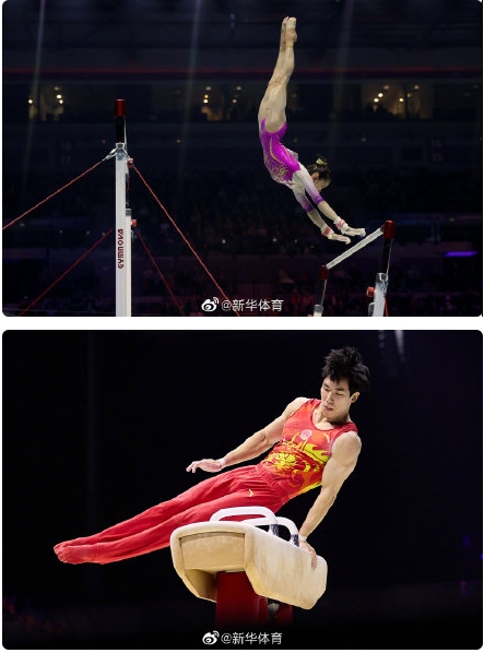 世界體操競技選手権で中國は金3銀2のメダル獲得