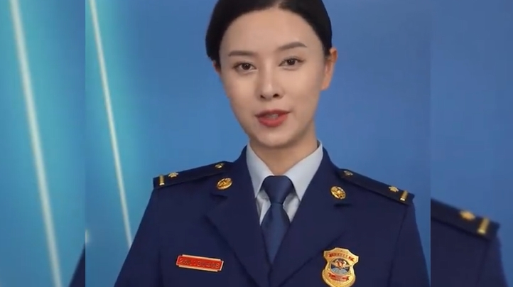 颯爽として美しい「消防の女神」　貴州省