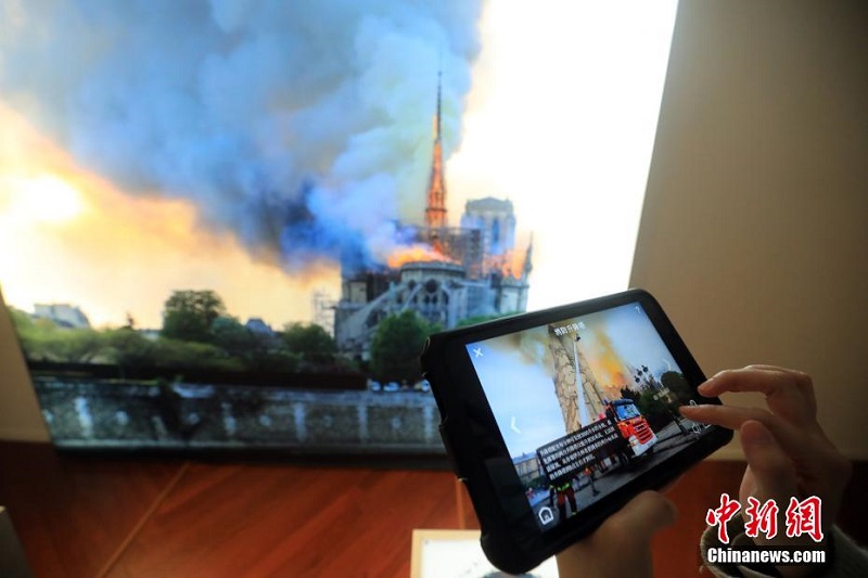 世界初のノートルダム沒入體験展が上海で開幕