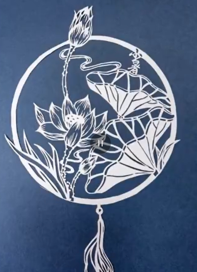 切り紙細工で作った二十四節(jié)気　江蘇省塩城