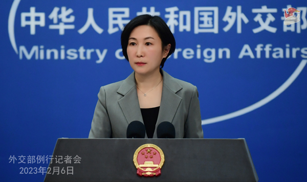 中國の民生用無人気球の不可抗力による米國上空飛行について外交部報道官がコメント