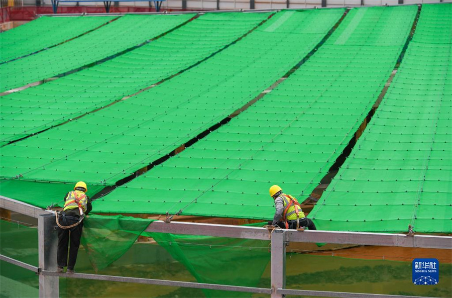 防塵?騒音低減効果を発揮する建設(shè)現(xiàn)場のスマート「天幕」