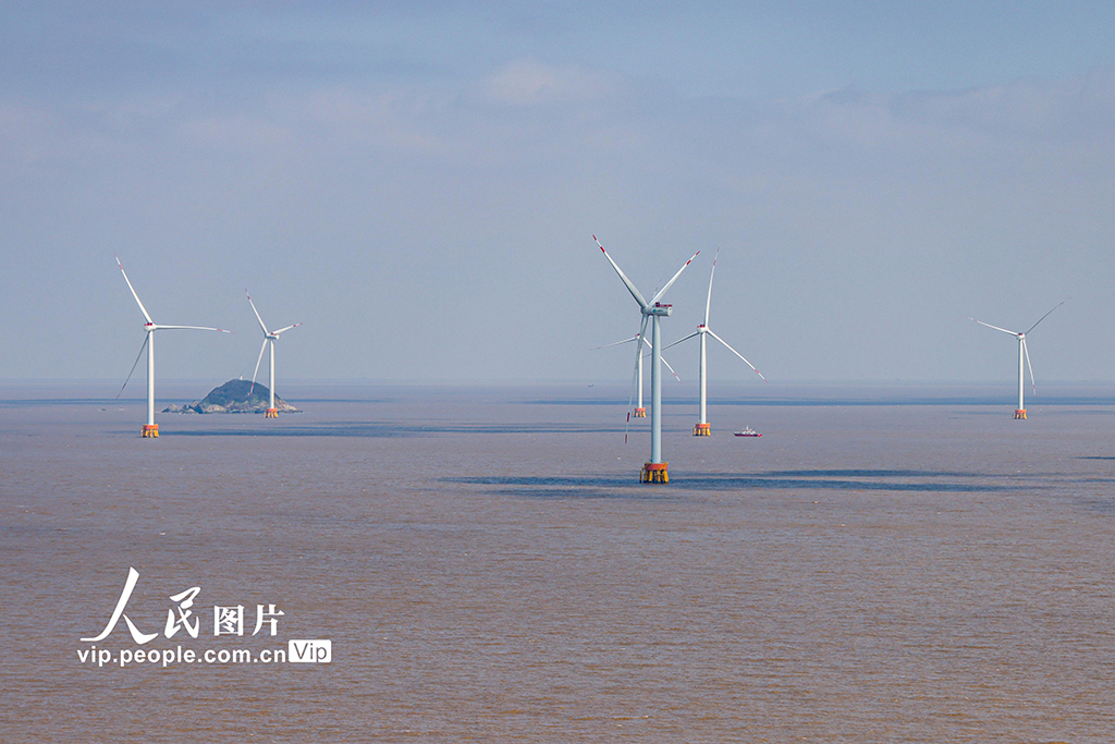 上海東海大橋洋上風(fēng)力発電所の美しい風(fēng)景