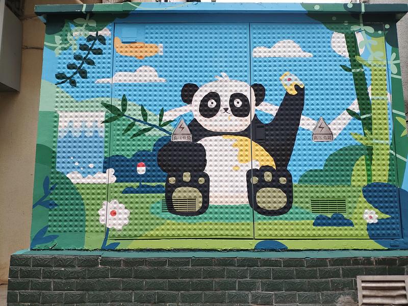 配電箱がカラフルな模様替えで「蕓術(shù)品」に変身！　重慶