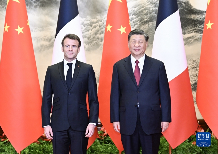 習(xí)近平國(guó)家主席がマクロン仏大統(tǒng)領(lǐng)と會(huì)談