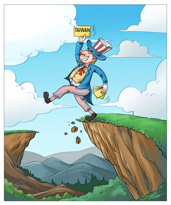 【イラストで読み解く】米國(guó)と臺(tái)灣の結(jié)託は破滅への道