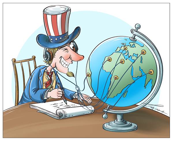 【イラストで読み解く】米の盜聴スキャンダル再燃、「世界一の盜聴大國」