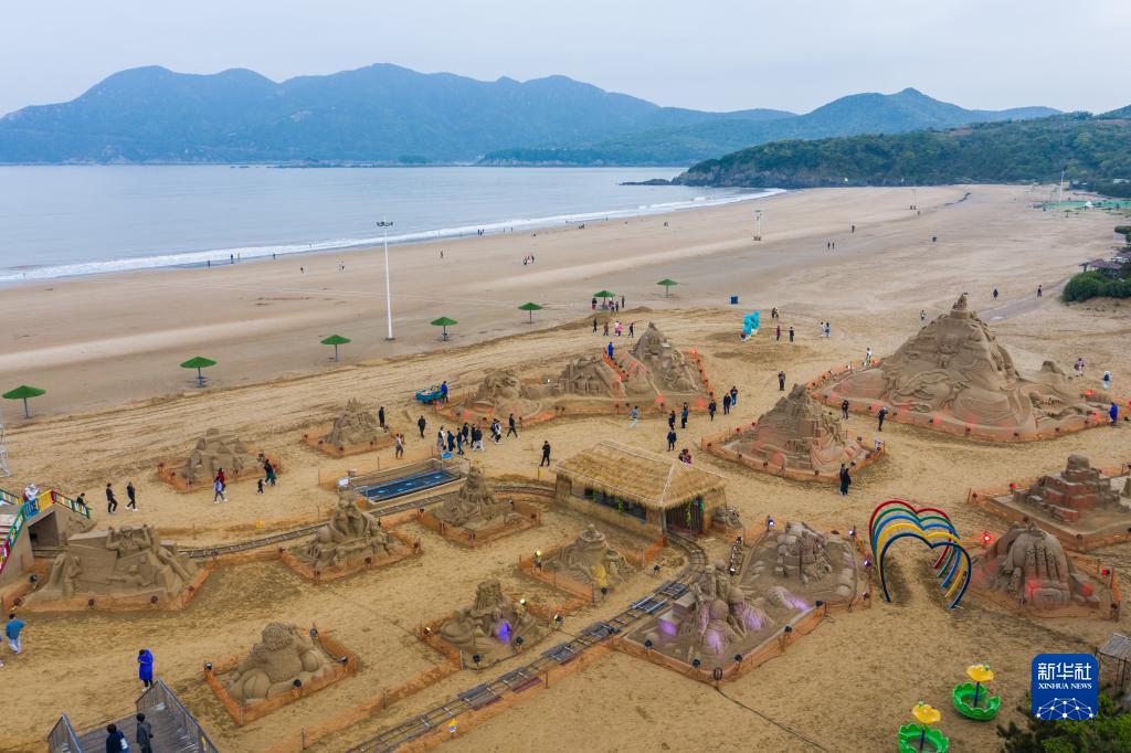 「舟山國際砂の彫刻フェスティバル」が開幕　浙江省