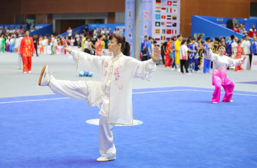 第8回世界伝統(tǒng)武術(shù)選手権大會(huì)會(huì)場(chǎng)の様子。
