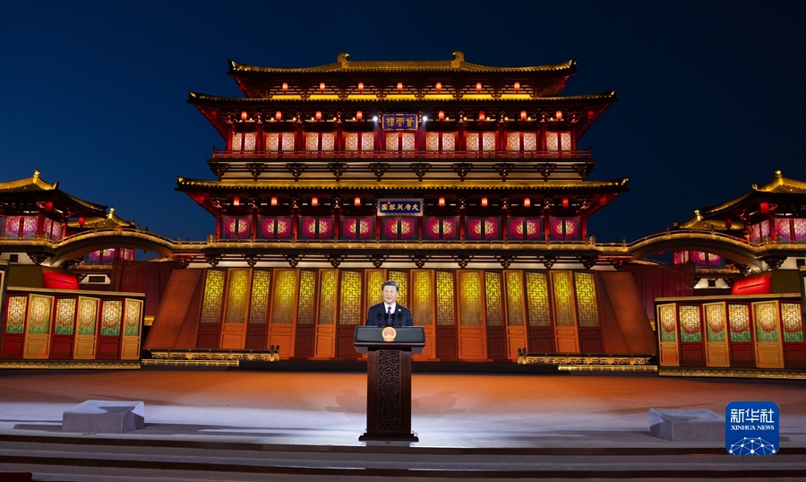 習(xí)主席夫妻が中國?中央アジアサミットに出席する各國首脳夫妻のため歓迎式典を開催