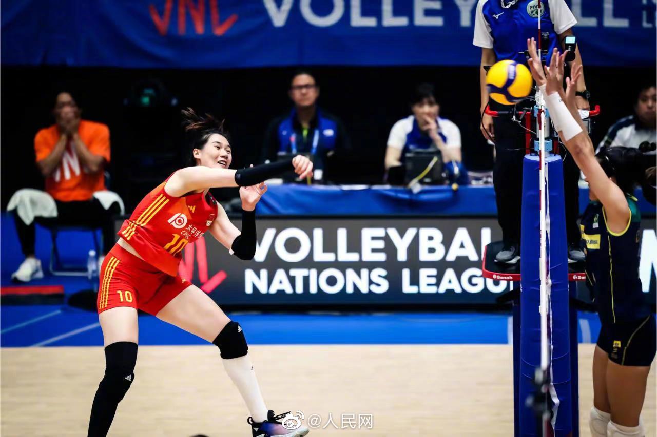 中國(guó)女子バレーが好調(diào)な滑り出し！ネーションズリーグでブラジル下す