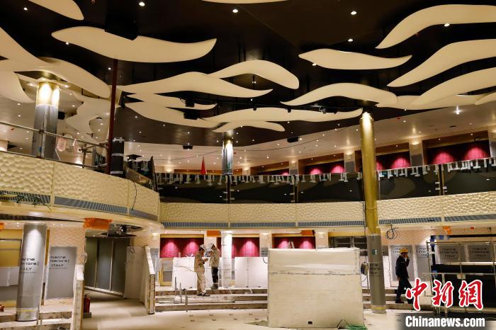 中國初の國産大型クルーズ船、8月末に內裝工事完了予定