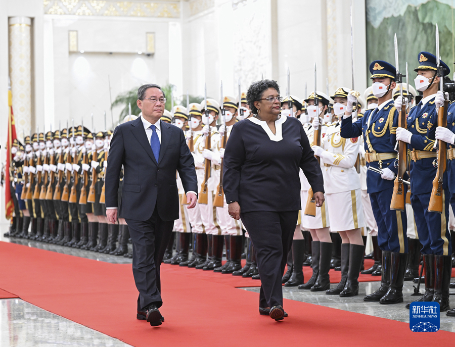 李強総理がバルバドスのモトリー首相と會談