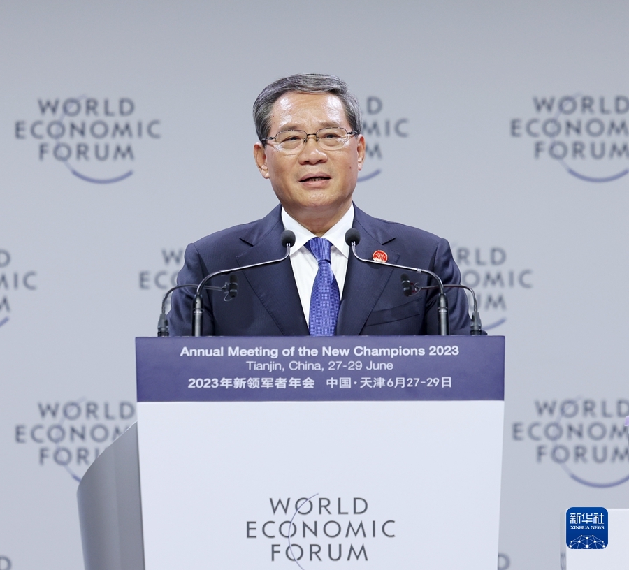 李強(qiáng)総理が夏季ダボス會(huì)議開(kāi)幕式で式辭