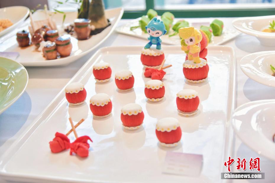 中國料理技能コンテストで杭州アジア競技大會(huì)テーマの創(chuàng)作料理披露　浙江省