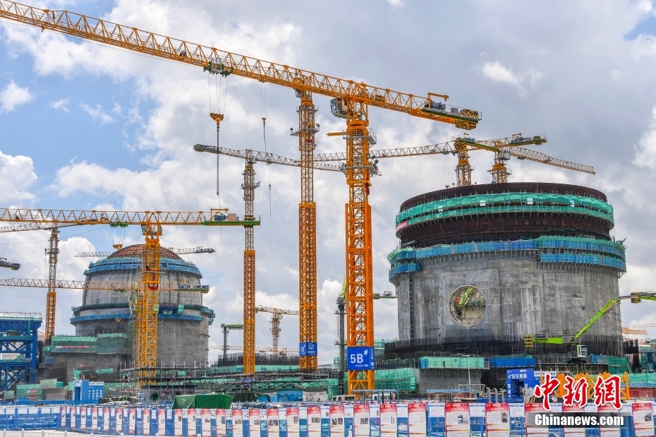 海南原発基地、「華竜1號(hào)」二期と「玲竜1號(hào)」プロジェクトが順調(diào)に建設(shè)中