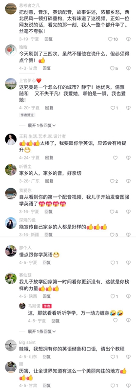 ネットユーザーのコメント（キャプチャ畫面）。