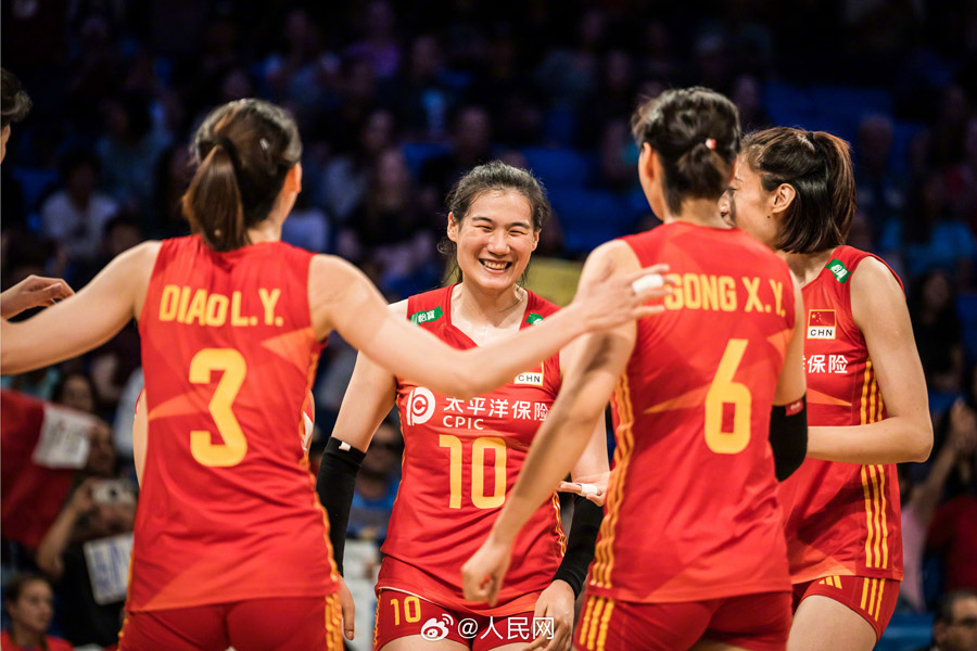 中國女子バレーが3対1でブラジルに勝利し、準(zhǔn)決勝に進出